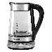 Чайник электрический Hyundai HYK-G3026 1.7л. 2200Вт серебристый/черный (корпус: стекло), фото 3