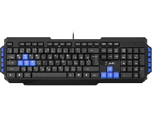 Клавиатура Oklick 750G черный/синий USB Multimedia Gamer