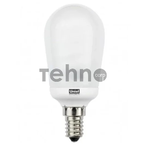 Лампа люминесцентная компактная шарик 12Вт, Е14, ярко-белая