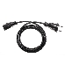 Кабель компьютер - розетка 1.8m 220V (Европейский стандарт) VCOM/TELECOM, фото 2