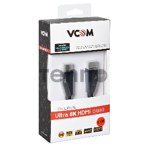 Кабель HDMI 19M/M,ver. 2.1, 8K@60 Hz 1.5m VCOM <CG860-1.5M>