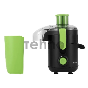 Соковыжималка центробежная Hyundai HY-JE1625 500Вт рез.сок.:400мл. черный/зеленый