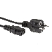 Кабель компьютер - розетка 1.8m 220V (Европейский стандарт) VCOM/TELECOM, фото 4