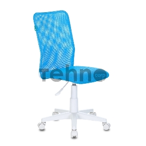 Кресло детское Бюрократ KD-9/WH/TW-55 голубой TW-31 TW-55 сетка/ткань (пластик белый)