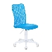 Кресло детское Бюрократ KD-9/WH/TW-55 голубой TW-31 TW-55 сетка/ткань (пластик белый), фото 1