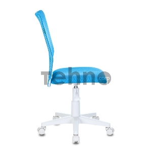 Кресло детское Бюрократ KD-9/WH/TW-55 голубой TW-31 TW-55 сетка/ткань (пластик белый)