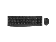 Комплект клавиатура+мышь беспроводные Gembird KBS-9300, 2.4ГГц, 1000 DPI