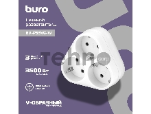 Сетевой разветвитель Buro BU-PS3VG-W (3 розетки) белый (пакет ПЭ)