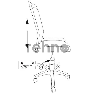 Кресло детское Бюрократ KD-9/WH/TW-55 голубой TW-31 TW-55 сетка/ткань (пластик белый)