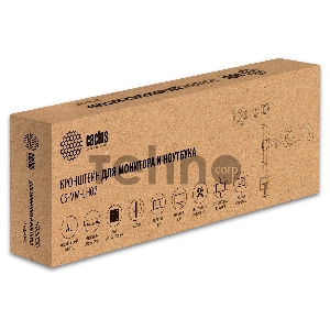 Кронштейн для монитора/ноутбука Cactus CS-VM-LH07-AL серебряный 13