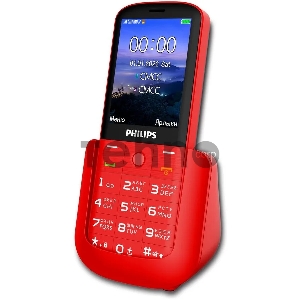 Мобильный телефон Philips E227 Xenium красный моноблок 2.8 240x320 0.3Mpix GSM900/1800 FM