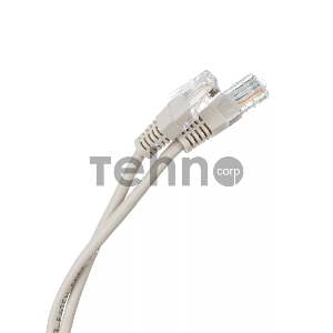 Патчкорд 0,5м Aopen UTP кат.5е RJ45, литой, серый, ANP511_0.5M