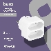 Сетевой разветвитель Buro BU-PS2F-W (2 розетки) белый (пакет ПЭ), фото 1