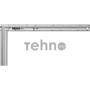 Угольник ЗУБР ЭКСПЕРТ 500 мм жесткий столярный с усиленным алюминиевым полотном