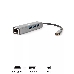 Кабель-концентратор USB 3.1 Type-Cm --> RJ-45+3port USB3.0(f) Aluminum Shell VCOM <DH311A>, фото 1