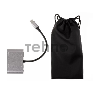 Адаптер USB Type-Cm-->VGA, HDMI 4k*30Hz, USB3.0, PD, Audio,iOpen (Aopen/Qust/VCOM)<ACU4511>