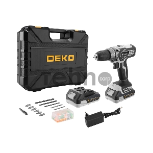 Дрель-шуруповерт Deko DKCD20 аккум. патрон:быстрозажимной (кейс в комплекте)