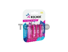 Аккумулятор AA/R6 NI-MN 2800мА.ч BP-4 (блист.4шт) КОСМОС KOCR6NIMH2800MAH4BL