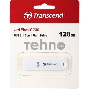 Флеш Диск Transcend 128Gb Jetflash 730 TS128GJF730 USB3.0 белый