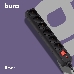 Сетевой фильтр Buro 600SH-16-1.8-B 1.8м (6 розеток) черный (коробка), фото 3