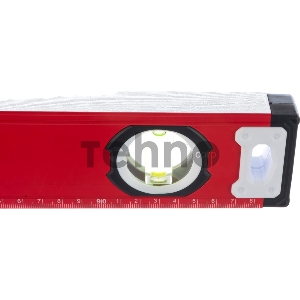 Уровень алюминиевый, фрезерованный, 3 глазка, рукоятки, 1000 мм// Matrix