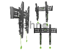 Кронштейн ONKRON TM5W / 32-65'' макс 400*400 наклон +12º от стены: 35-145мм, макс вес 68,2кг, встр уровень, белый