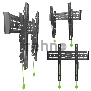 Кронштейн ONKRON TM5W / 32-65'' макс 400*400 наклон +12º от стены: 35-145мм, макс вес 68,2кг, встр уровень, белый