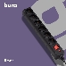 Сетевой фильтр Buro 600SH-16-3-B 3м (6 розеток) черный (коробка), фото 3
