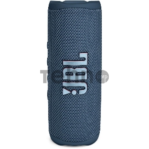 Портативная акустика JBL Flip 6 синий, Bluetooth 5.1, время воспроизведения 12 ч, емкость аккумулятора 4800 mAh, время заряда 2,5 ч, цвет синий