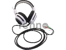 Наушники с микрофоном Oklick HS-G300 белый/черный 2.5м мониторы (AH-V1W)