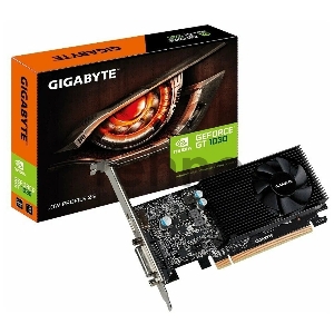 Видеокарта Gigabyte GV-N1030D5-2GL GT 1030 1252Mhz PCI-E 3.0 2048Mb 6008Mhz 64 bit DVI HDMI HDCP Low Profile