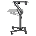 Стол для ноутбука Cactus VM-FDS101B столешница МДФ черный 70x52x105см (CS-FDS101BBK), фото 9