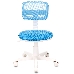 Кресло детское Бюрократ CH-W299/LB/TW-55 спинка сетка голубой TW-31 TW-55 (пластик белый), фото 2