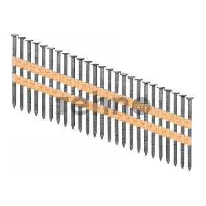 Гвозди ЗУБР РГР-21-Ц  75 мм реечные рифленые оцинкованные, 21°, 2500 шт.
