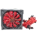 Блок питания Ginzzu PC500 14CM(Red) 80+ black,APFC,24+4p,2 PCI-E(6+2), 5*SATA, 4*IDE,оплетка, кабель питания,цветная коробка, фото 2