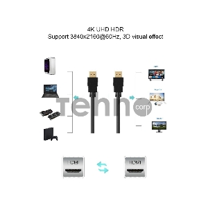 Кабель HDMI 19M/M ver 2.0, 3М  Aopen <ACG711-3M>