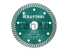 Диск алмазный отрезной сегментированный KRAFTOOL TURBO 115 мм, по армированному бетону, кирпичу