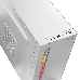 Корпус MiniTower Ginzzu D380, RGB, mATX, 2xUSB2.0, белый,без БП, без вентиляторов, фото 3