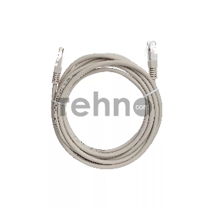Коммутационный шнур Патчкорд литой Aopen/Qust ANP511_3M UTP кат.5е 3м серый