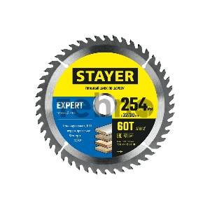 Диск пильный по дереву, точный рез STAYER EXPERT 254 x 32/30мм 60Т Диск пильный по дереву, точный рез STAYER EXPERT 254 x 32/30мм 60Т