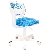 Кресло детское Бюрократ CH-W299/LB/TW-55 спинка сетка голубой TW-31 TW-55 (пластик белый), фото 4