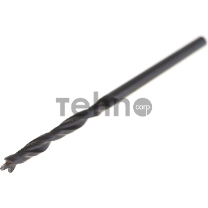 Сверло по дереву , ЗУБР d 3x60/30мм, спиральное М-образная заточка