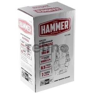 Насос дренажный Hammer NAP900D  900Вт 14000л/ч высота 8,5м частицы до 35мм