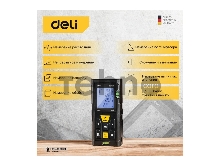Лазерный дальномер Deli DL4170 (Диапазон измерения 0,05~80м, точность измерения: ±3мм)