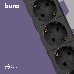 Сетевой фильтр Buro BU-SP1.8_USB_2A-B 1.8м (6 розеток) черный (коробка), фото 2