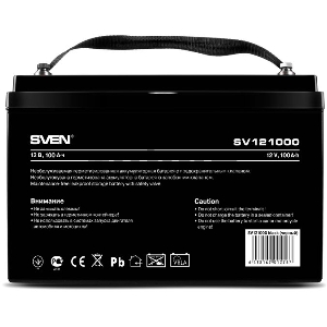 Батарея Sven SV121000 (12V 100Ah) батарея аккумуляторная Батарея Sven SV121000 (12V 100Ah) батарея аккумуляторная