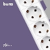 Сетевой фильтр Buro BU-SP3_USB_2A-W 3м (6 розеток) белый (коробка), фото 2