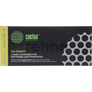 Картридж лазерный Cactus CS-C055HY желтый (5900стр.) для Canon LBP663Cdw/LBP664Cx/MF746Cx/MF742Cdw/MF744Cdw