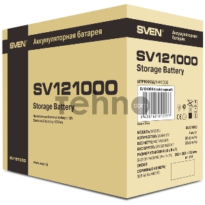 Батарея Sven SV121000 (12V 100Ah) батарея аккумуляторная