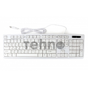 Клавиатура Gembird KB-8355U, USB, белый (бежевый), лазерная гравировка символов, кабель 1,85м